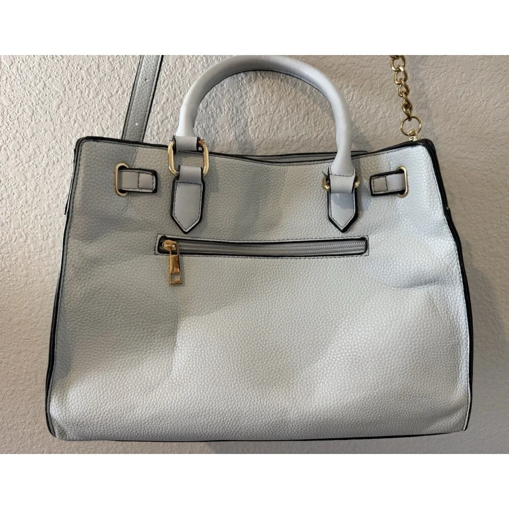 MKF Collection Christine Solid Women Satchel Handbag By Mia K. Mother Day Gift
